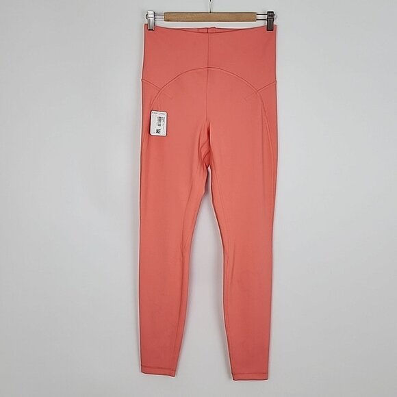 Lululemon Back-Zip High-Rise Paddle Tight 28" Raspberry Cream Size 10 - Picture 5 of 16